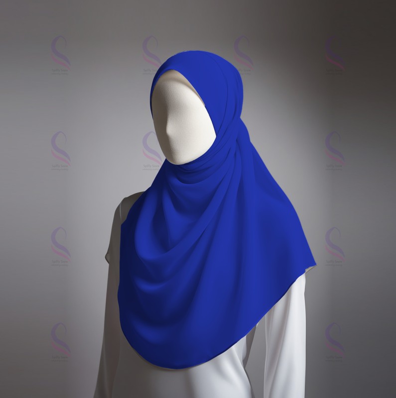 Blue Chiffon Sheila (Hijab)